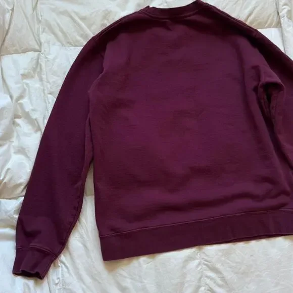 jonas brothers burgundy crewneck sweatshirt sz L pullover casual comfy preppy - Picture 6 of 8